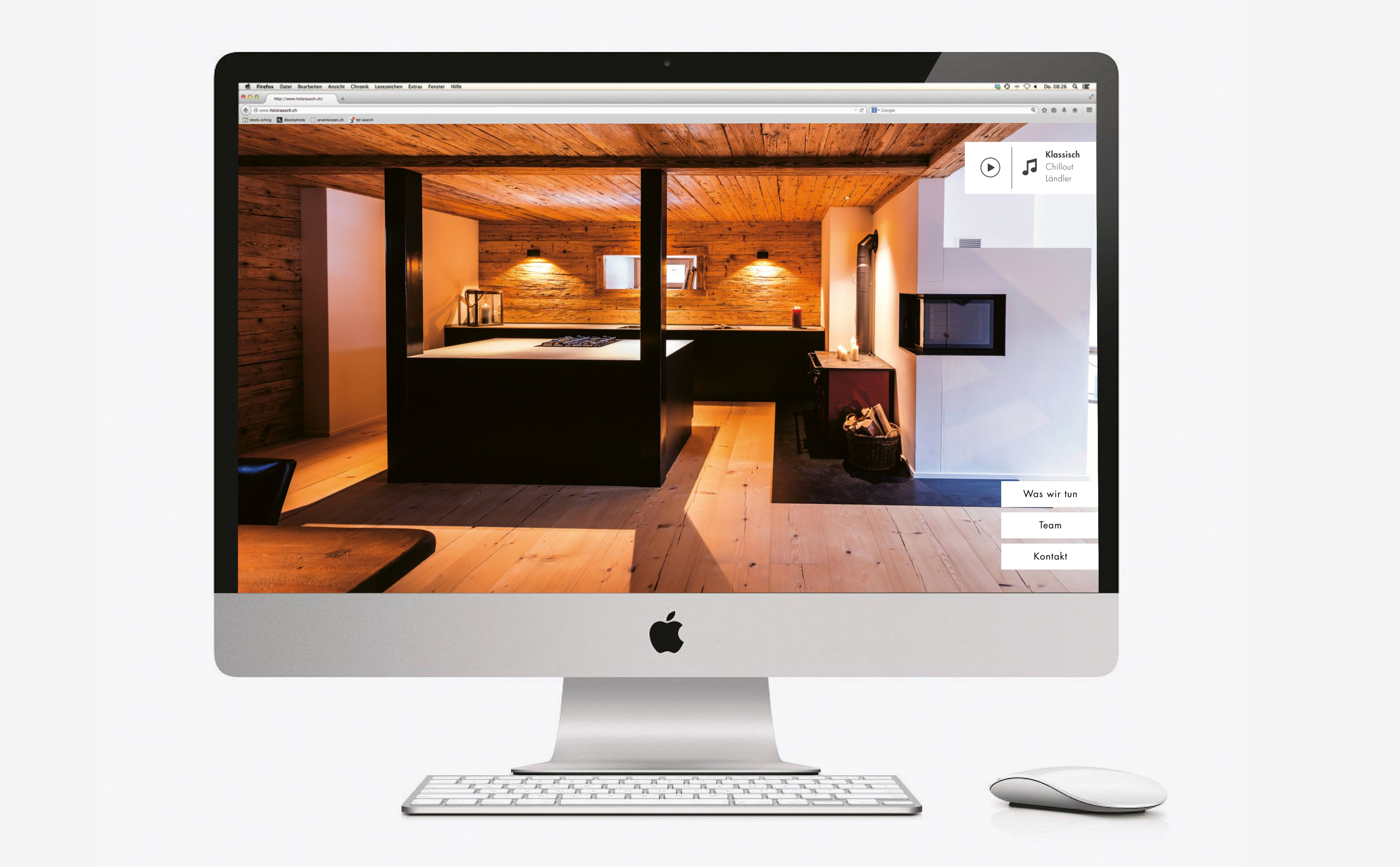 Holzrausch Sils im Domleschg, Homepage-Design, Corporate Design